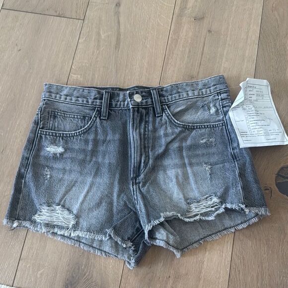 Joe's Jean Shorts Gray Denim Size 26 Distressed Length Emmy - Picture 2 of 5